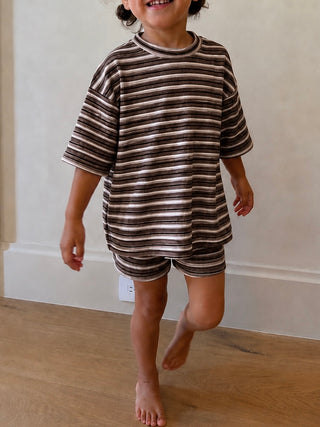 Tiny Jovi Waffle Knit Set | Brownie Mix | PREORDER