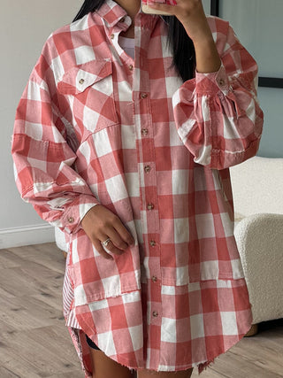 Orchard Plaid Shirt Dress | Cinnamon | +Plus Available