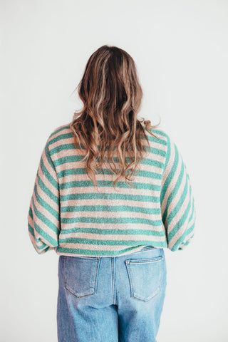 Juniper Stripe Knit Sweater | Jade | +Plus Available