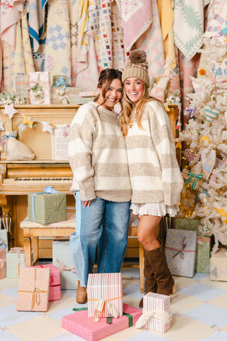 Olsen Colorblock Sweater | Natural