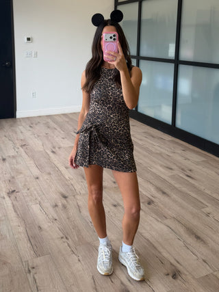 Leopard Active Wrap Romper