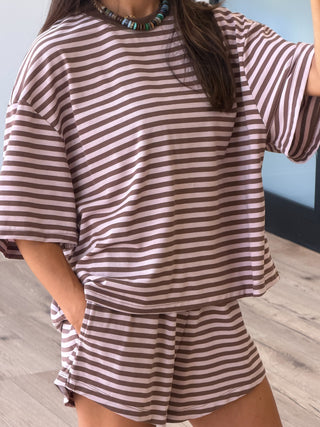 In The Air Lounge Shorts | Pink Ganache