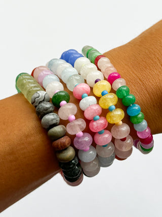 Gemstone Stacking Bracelets | 5 Colors Available