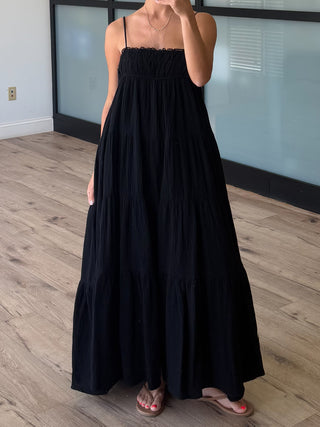 Carried Away Maxi Dress | Black