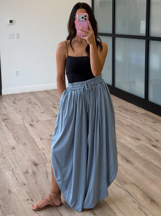 Pure Soul Tulip Pants | Dusty Blue