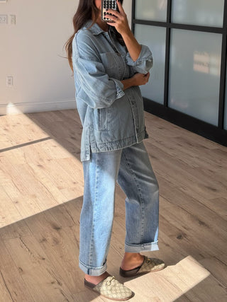 NIka Denim Utility Shacket