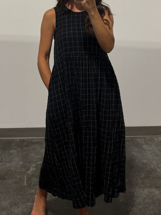 Jozie Grid Midi Dress