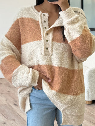 Maher Henley Sweater | Natural