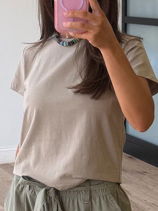 Maisie Vintage Tee | Mocha