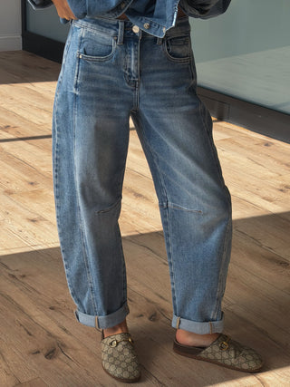 Maddox Barrel Jeans | +Plus Available | RESTOCK