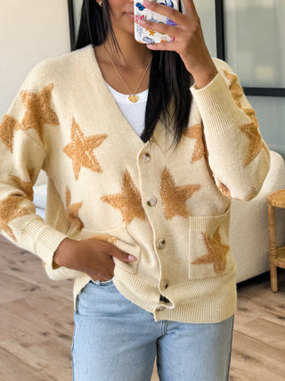 Morningstar Button Cardigan | Eggnog | FINAL SALE