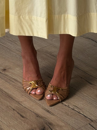 Cassida Open Toe Heels