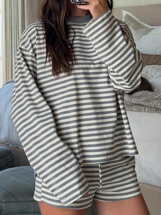 Off The Scene Ribbed Long Sleeve | Oat Stone