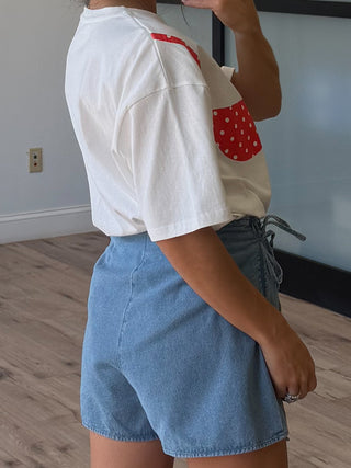 Chasing Rays Cotton Tee | Cherry Cream