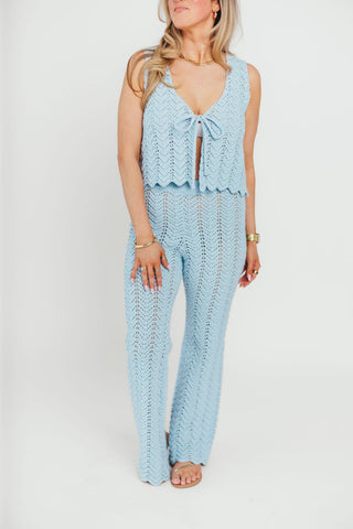 Blue Skies Crochet Pants