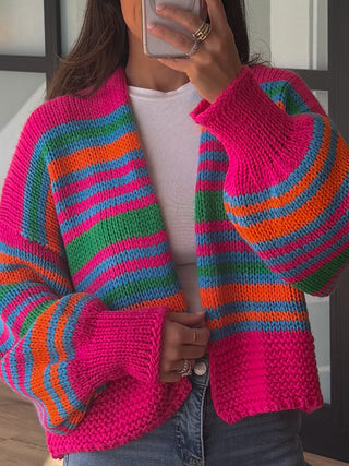 Lumen Stripe Cardigan | +Plus Available