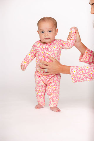 Ditsy Daisy Ruffle Zippy | Tiny Talulah