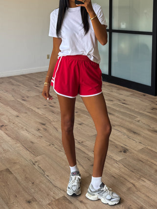 Old Skool Active Shorts | Cherry