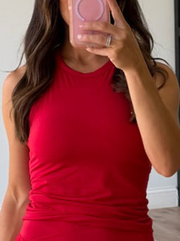 As Soft Racerback Tank | Red
