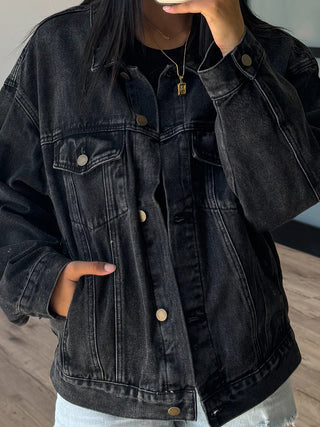 Throw On + Go Denim Jacket | Washed Black | +Plus Available | RESTOCK