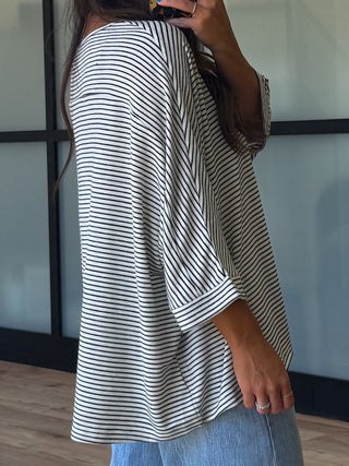 Dremme Brushed Knit Top | Ivory