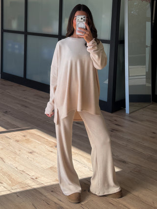 Always Cozy Ribbed Set | Oat | +Plus Available