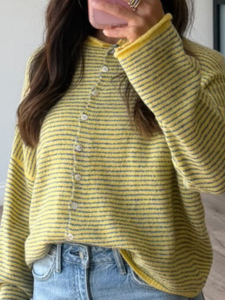 Isla Stripe Cardigan | Sunny Skies