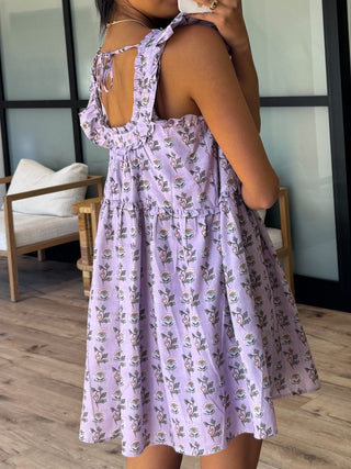 Madeline Flutter Dress | Lavender | +Plus Available