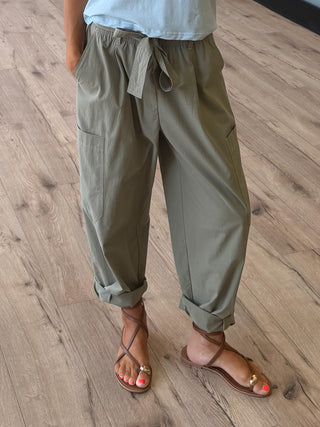 Fisher Cropped Utility Pants