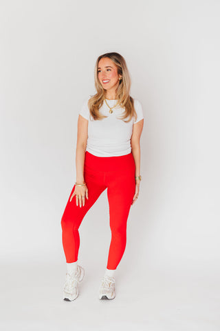 Butter Soft Leggings 2.0 | Red | +Plus Available