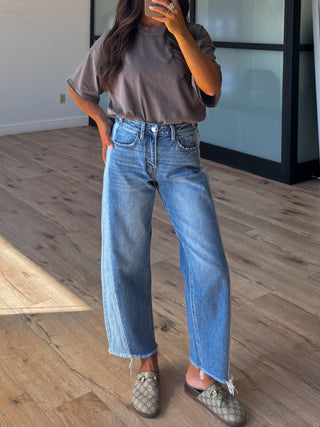 Cotton Washed Tee | Mocha | +Plus Available | RESTOCK