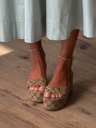 Horsebit Platform Wedge