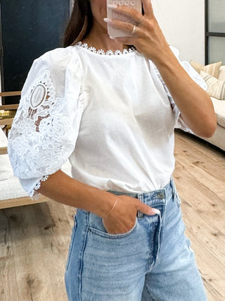 Fiona Blouse | White | FINAL SALE