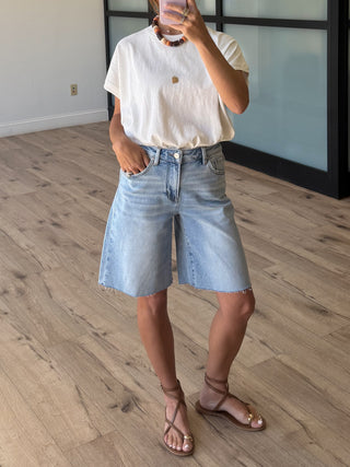 The Perfect White Capped Tee