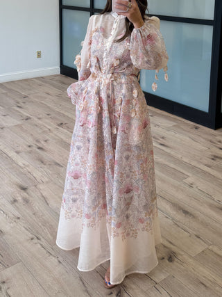 Amour Blooms Floral Maxi Dress