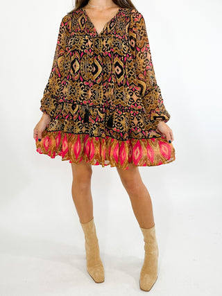 Cecelia Tiered Dress | Aztec | FINAL SALE