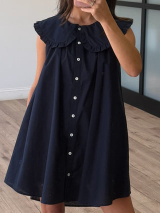 Banks Oversized Collar Dress | Navy