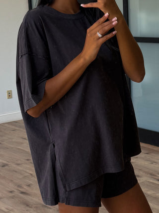 Days End Cotton Tee | Black | +Plus Available | RESTOCK