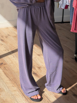 Just Lounging Brush Knit Pants | Lavender Mocha | RESTOCK