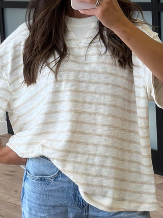 Boat Day Boyfriend Tee | Sand