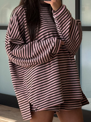 Cozy Era Knit Pullover | Chocolate Blush | RESTOCK