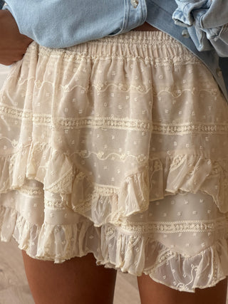 Luna Ruffle Boho Shorts