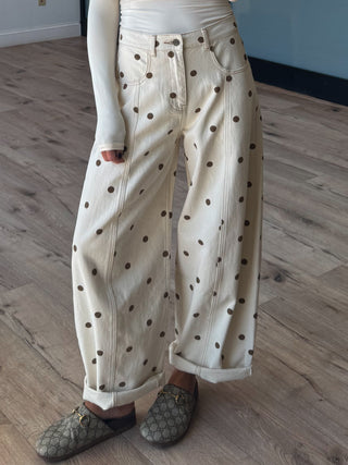 Dottie Barrel Jeans | Brown