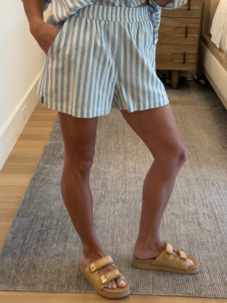 Rian Stripe Boxer Shorts | Sky Blue | RESTOCK
