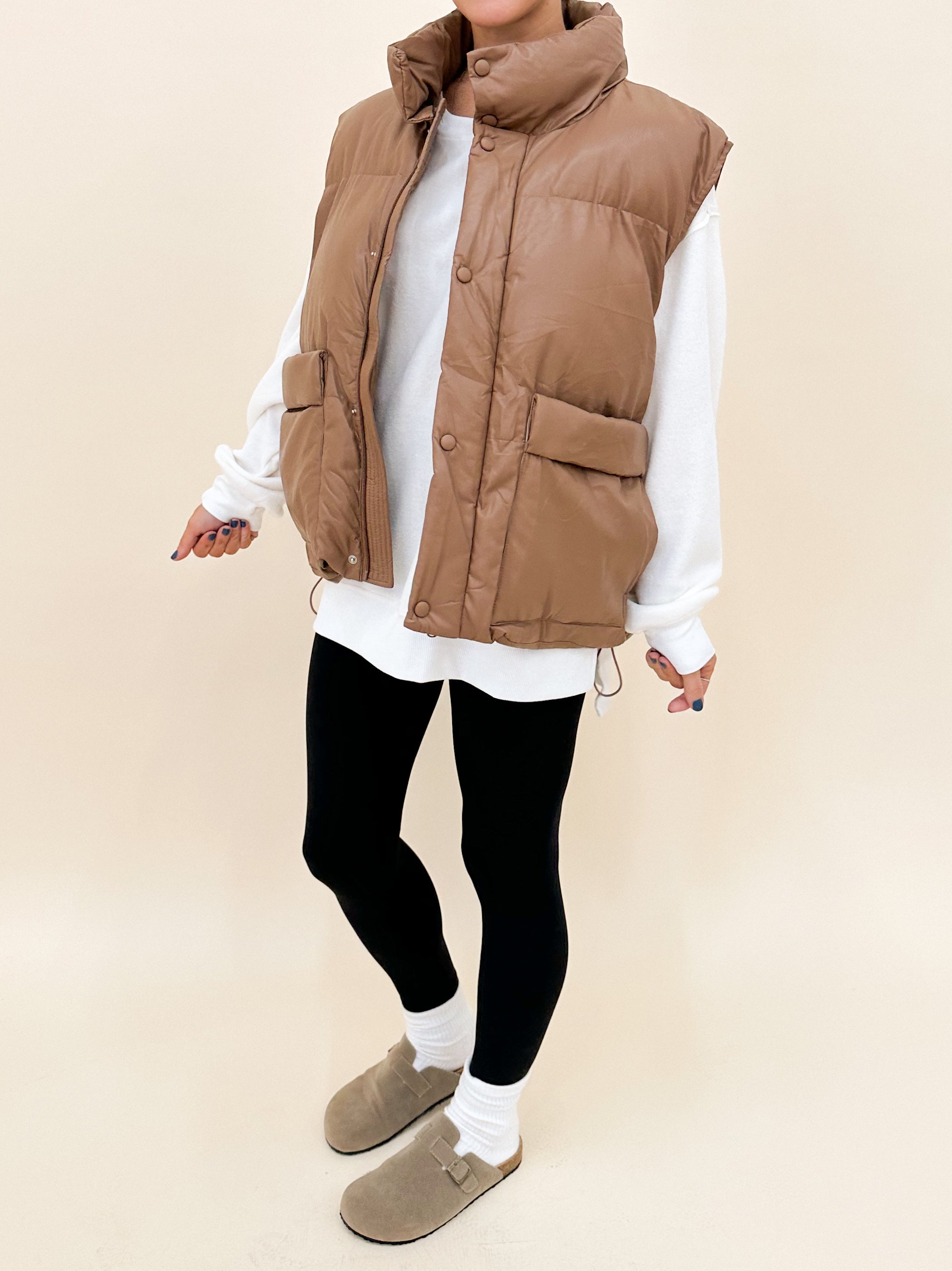 Vegan on sale puffer vest