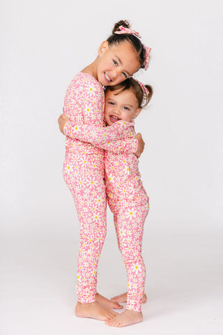 Kids Ditsy Daisy Pajama Set | Tiny Talulah