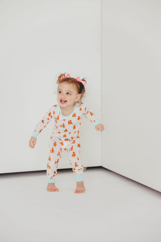 Kids Love You Beary Much Pajama Set | Blue | Tiny Talulah