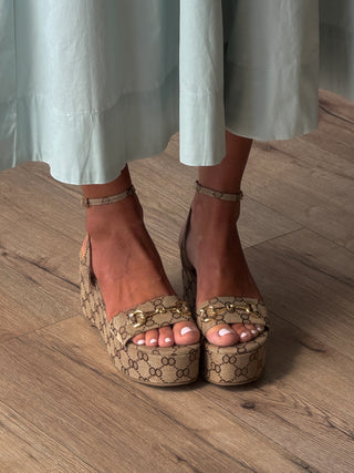 Horsebit Platform Wedge