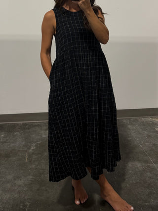 Jozie Grid Midi Dress