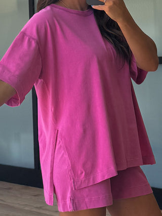 Roam Tee + Shorts Set | Orchid